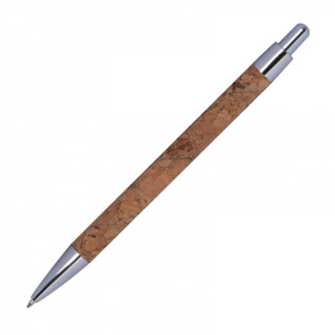 Logo trade promotional merchandise photo of: Cork pen KINGSWOOD
