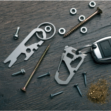 Logo trade business gift photo of: Multifunctional keychain ANTISANA Schwarzwolf