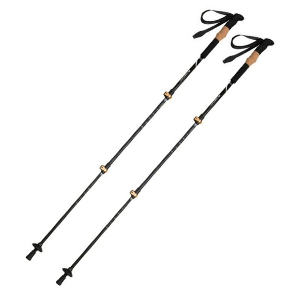 Logo trade promotional gifts picture of: Trekking poles DENALI Schwarzwolf