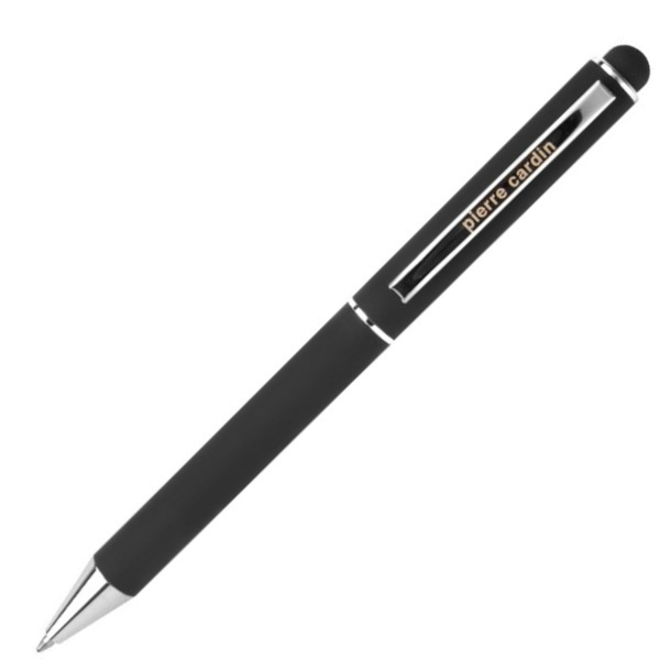 Logotrade promotional product image of: Metal ballpoint pen, touch pen, soft touch CLAUDIE Pierre Cardin