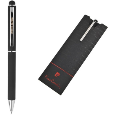 Logo trade promotional giveaway photo of: Metal ballpoint pen, touch pen, soft touch CLAUDIE Pierre Cardin