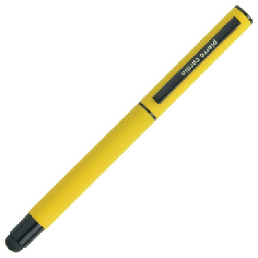 Logo trade promotional gifts image of: Roller touch pen, soft touch CELEBRATION Pierre Cardin