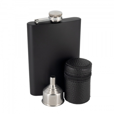 Logotrade promotional products photo of: Hip flask MADONIE Schwarzwolf
