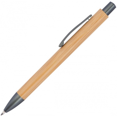 Logo trade promotional product photo of: Bamboo ballpen BERINGEN