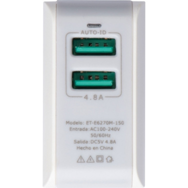 Logo trade promotional gifts image of: Travel adapter ANTWERP