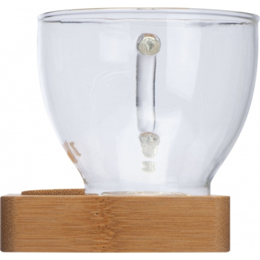 Logotrade promotional merchandise picture of: Tray with cup and spoon FORMOSA 150 ml