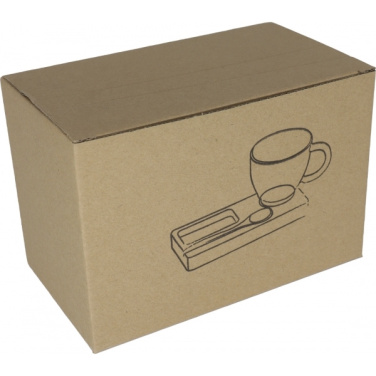 Logo trade promotional giveaway photo of: Tray with cup and spoon FORMOSA 150 ml