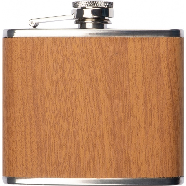 Logo trade promotional items image of: Hip flask HOOGSTRATEN 170 ml