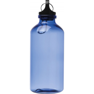 Recycled PET bottle MECHELEN 400 ml, blue – detail view 2
