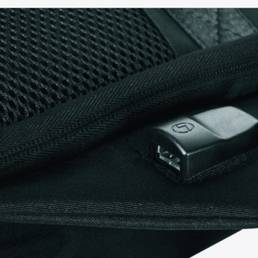 Logo trade promotional giveaways image of: Backpack MAREB Schwarzwolf