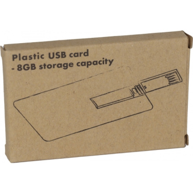 Logo trade corporate gift photo of: USB Card SLOUGH 8 GB