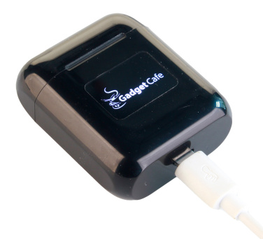 Logo trade promotional items image of: Wireless earbuds with light up logo