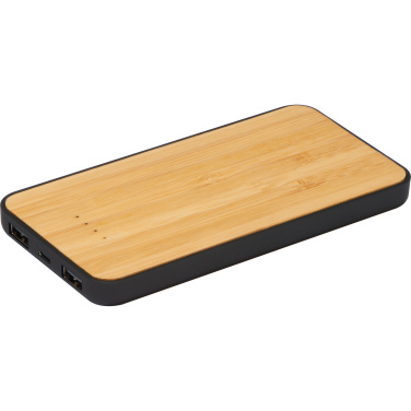 Logo trade corporate gift photo of: Wireless charger and powerbank 8000 mAh MILAN