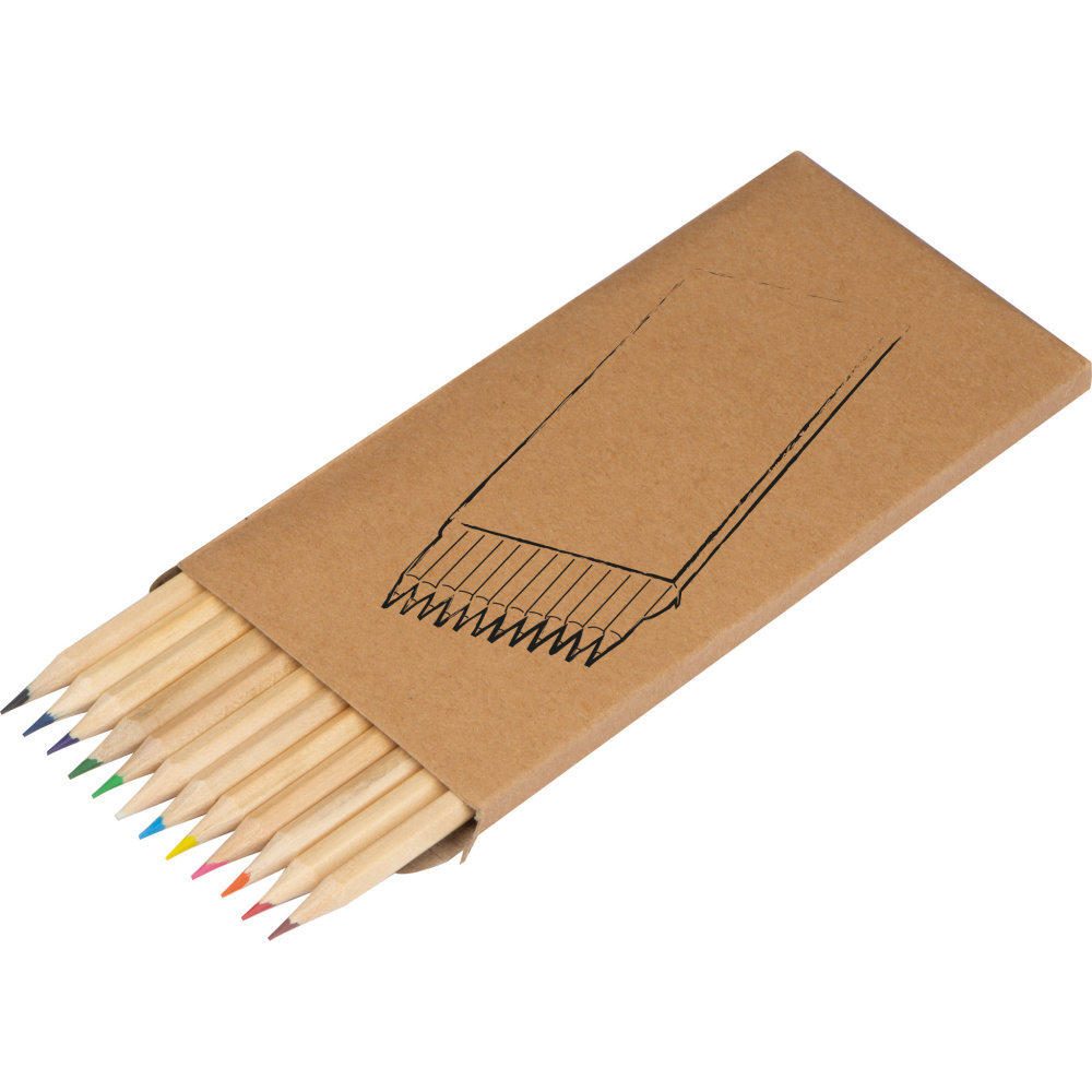 Logotrade promotional giveaways photo of: 12-piece crayon set MENORCA