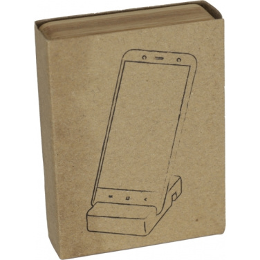 Logo trade promotional giveaway photo of: Bamboo smartphone holder SAN SEBASTIAN