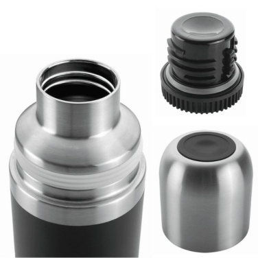 Logotrade promotional gift picture of: Vacuum bottle DINARA Schwarzwolf