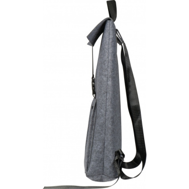 Logo trade business gifts image of: RPET Felt Backpack BIRMINGHAM