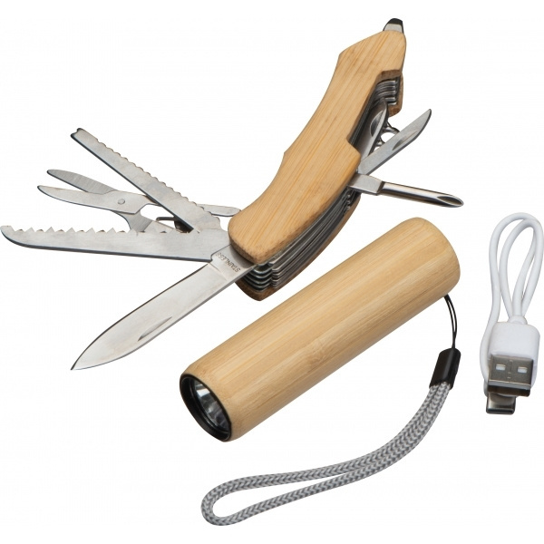 Logotrade promotional gift picture of: Set Torch and pocket knife OLDHAM