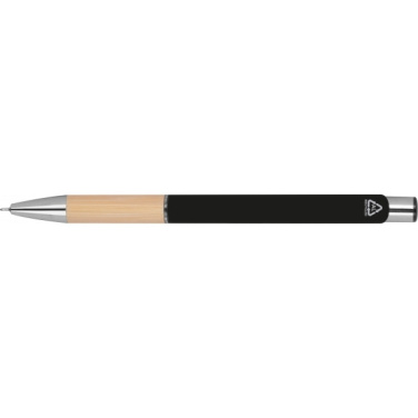 Logo trade promotional merchandise image of: Recycled ballpoint pen Naples