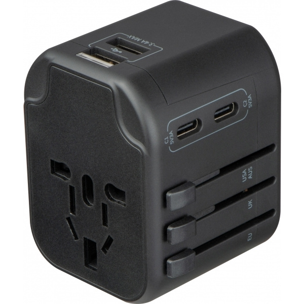 Logotrade promotional item picture of: Travel Adapter Maracena