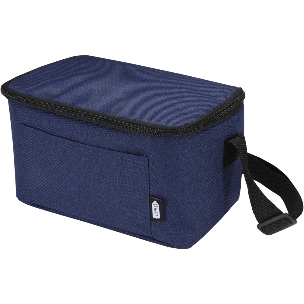 Logo trade promotional merchandise picture of: Tundra 6-can GRS RPET cooler bag 5L