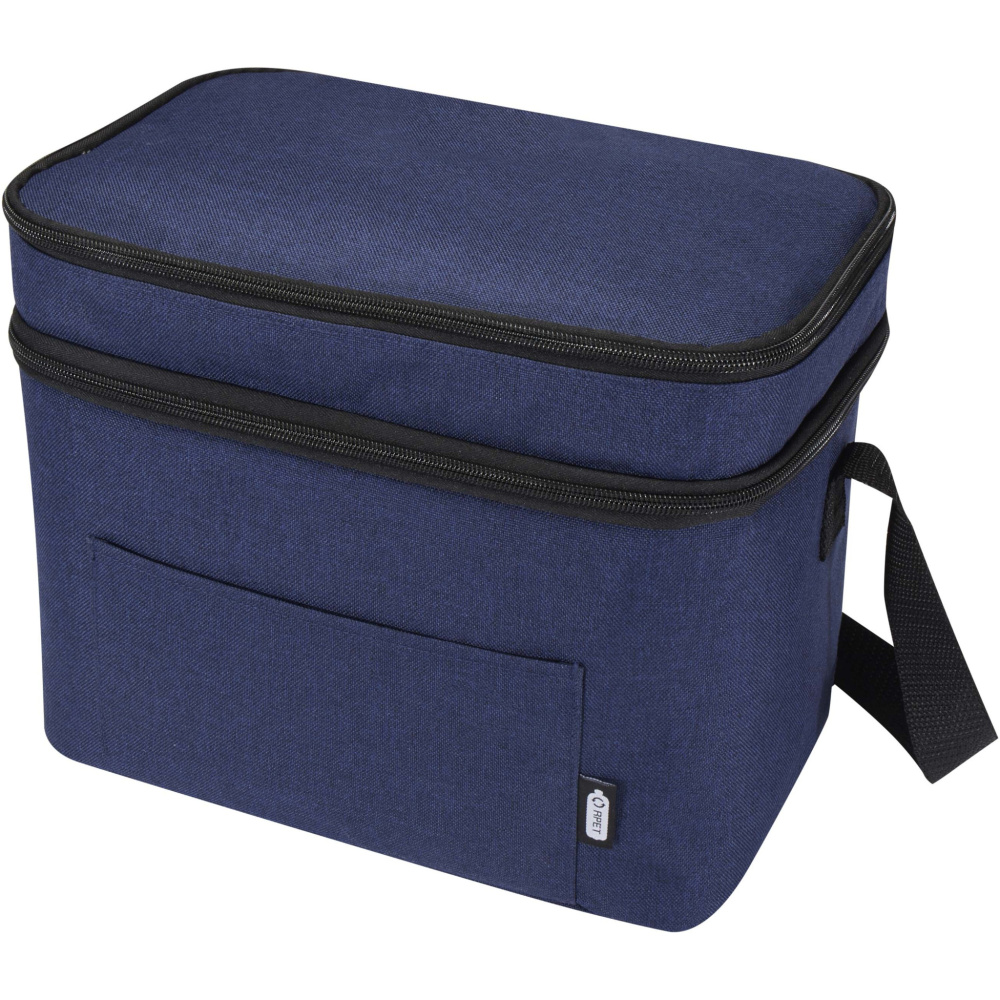 Logotrade promotional merchandise image of: Tundra GRS RPET double compartments cooler bag 13L