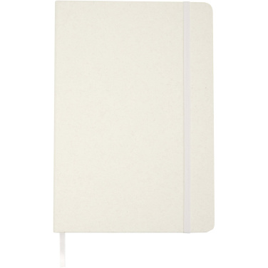 Logo trade promotional giveaways image of: Bass A5 recycled hard cover notebook with lined pages
