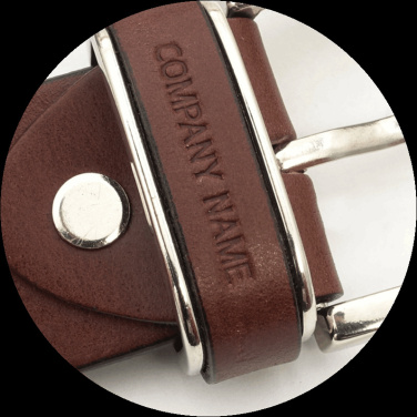 Logo trade promotional products image of: Leather belt 502035000