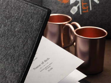 Logo trade promotional merchandise photo of: Menu cover Ambiente 1643246