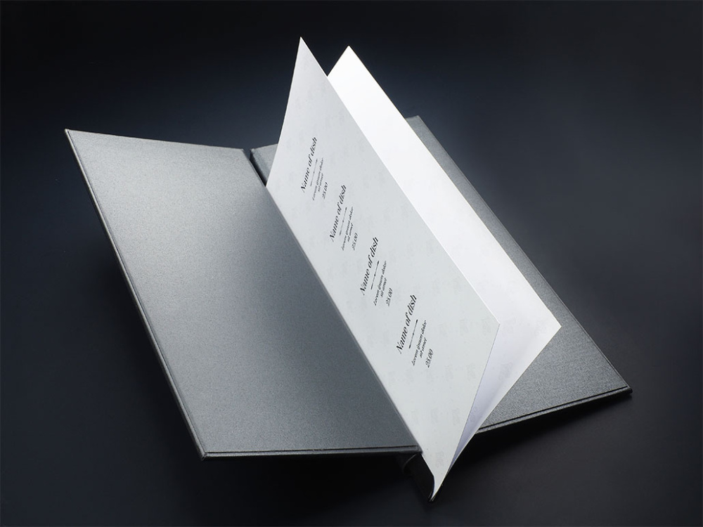 Logo trade promotional giveaways picture of: Menu cover 1680280
