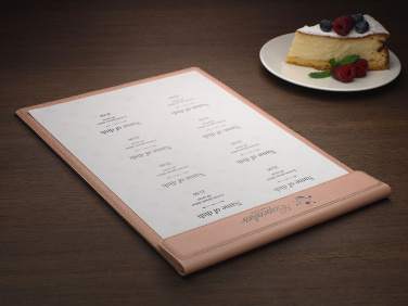 Logo trade promotional merchandise image of: Menu cover 1241281