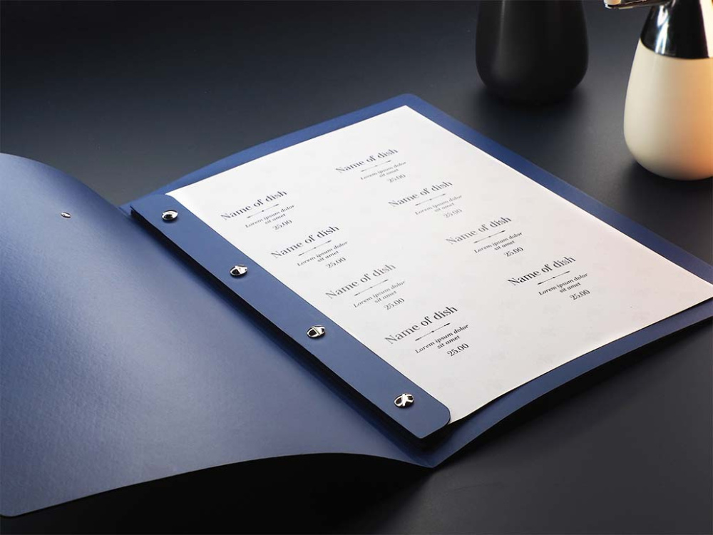 Logo trade corporate gift photo of: Menu cover 1619243