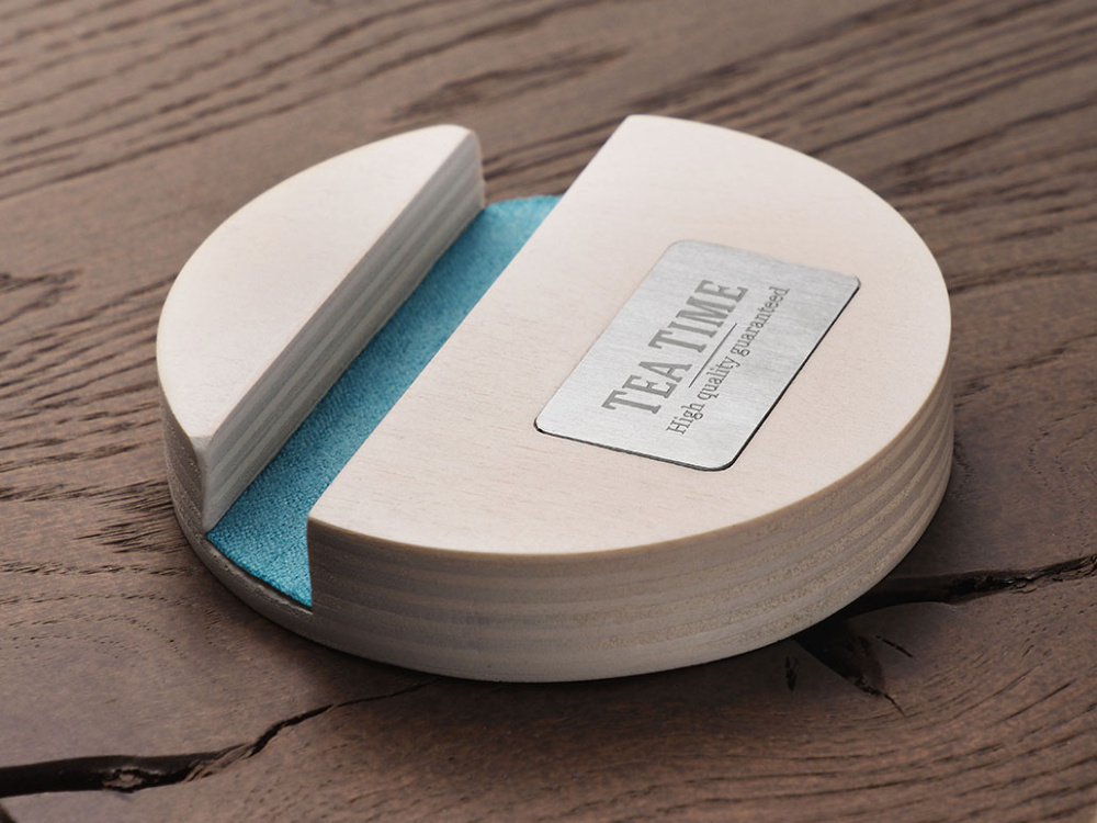 Logotrade promotional item picture of: Wooden telephone stand 1833121