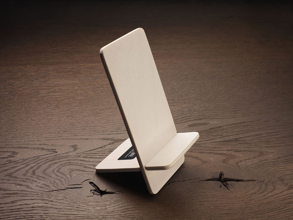 Logo trade promotional products image of: Wooden telephone stand 1834121