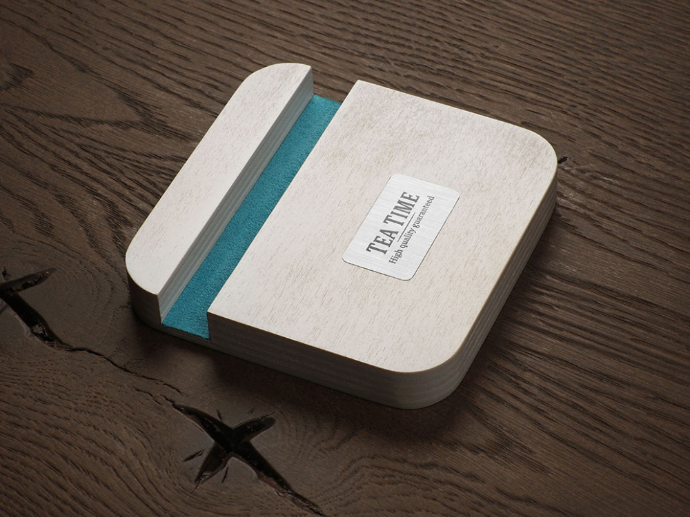 Logo trade advertising products picture of: Wooden telephone stand 1847121