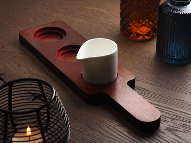 Logo trade corporate gifts picture of: Wooden 3 Shot Serving Board 1863121