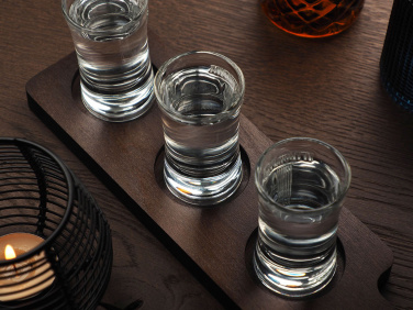 Logo trade promotional giveaways picture of: Wooden 3 Shot Serving Board 1863121