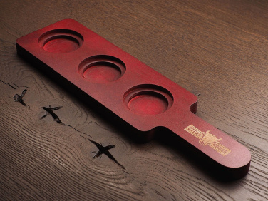 Logo trade promotional items picture of: Wooden 3 Shot Serving Board 1863121