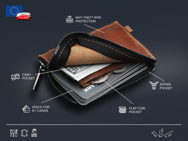 Logo trade promotional giveaways picture of: Wallet 1935310