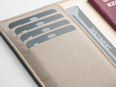 Logo trade corporate gift photo of: RFID passport case 1301113