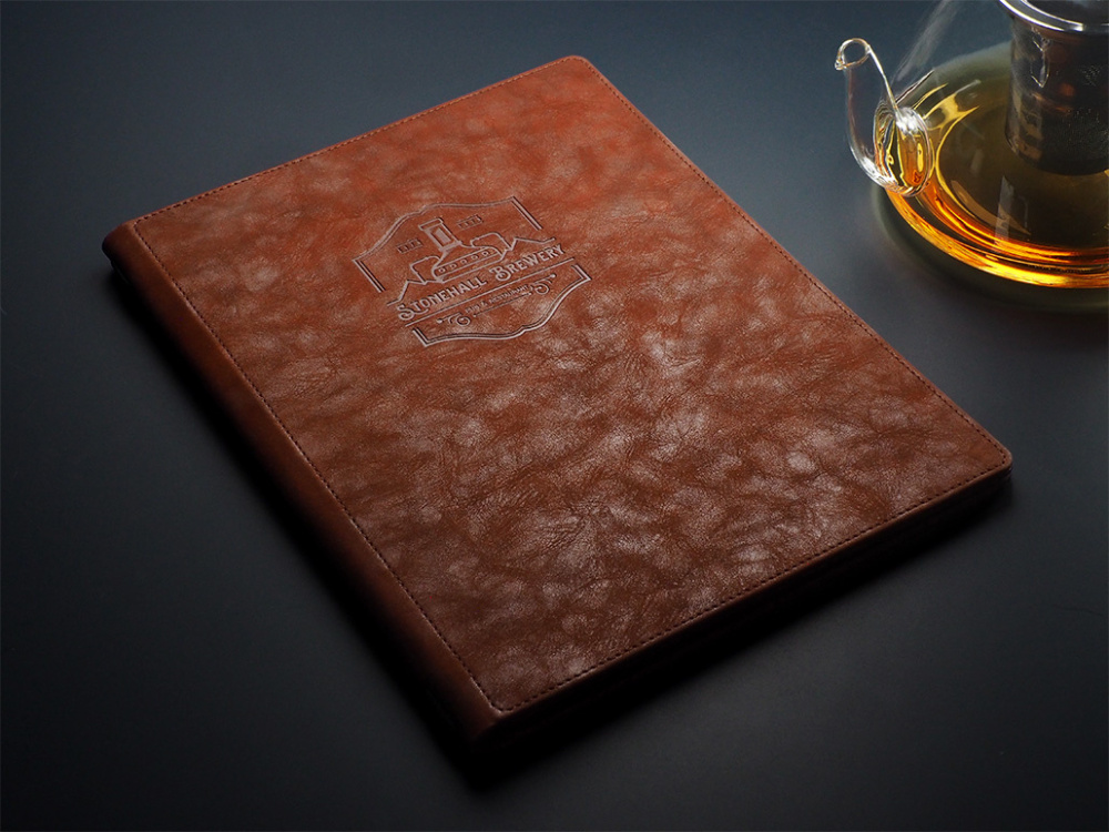 Logo trade business gifts image of: Menu cover Fine Dining Pro 2013325