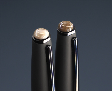 Logo trade business gift photo of: Striped Flint Pen set 1284036