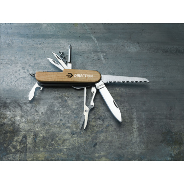 Logo trade promotional giveaways picture of: Beechwood Pocket knife