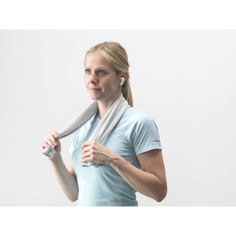 Logotrade advertising product picture of: CoolDown RPET sports cooling towel