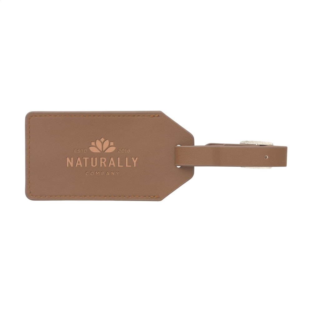 Logo trade advertising product photo of: Vegan Pineapple Leather Luggage Tag