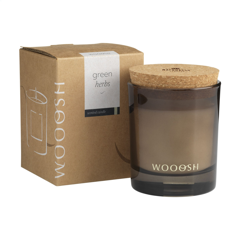 Logo trade promotional gift photo of: Wooosh Scented Candle Green Herbs