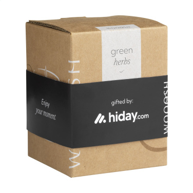 Logotrade corporate gift image of: Wooosh Scented Candle Green Herbs