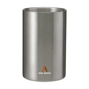 Logo trade corporate gifts picture of: CoolSteel RCS Recycled Steel wine cooler