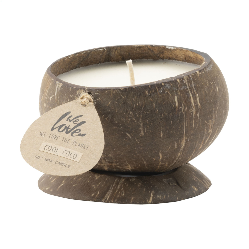 Logo trade promotional giveaways picture of: We Love The Planet Coconut Candle