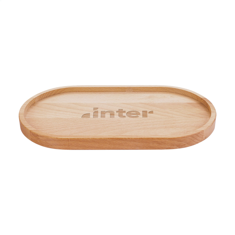 Logo trade promotional giveaways image of: Harmony Serving Tray Oval